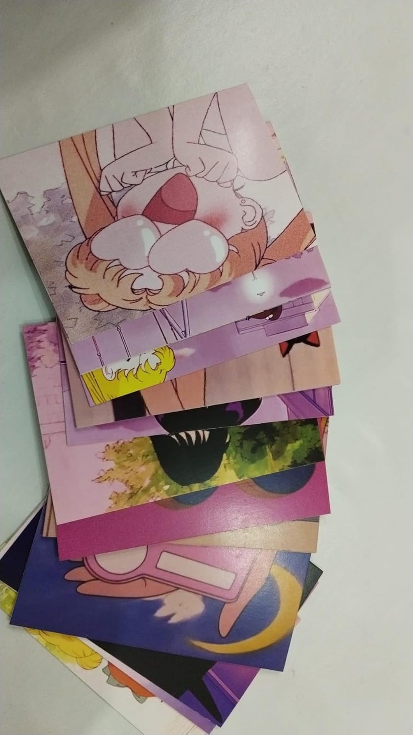 Alternative view of Sailor Moon Retro Anime Duvar Kolaj Seti - 50 Adet 90'lar Nostaljik ve Kawaii Sahne Fotoğraf Kartları, Genç Kız Pembe Manga Oda Dekoru, Estetik Poster Paketi (10x15 cm)