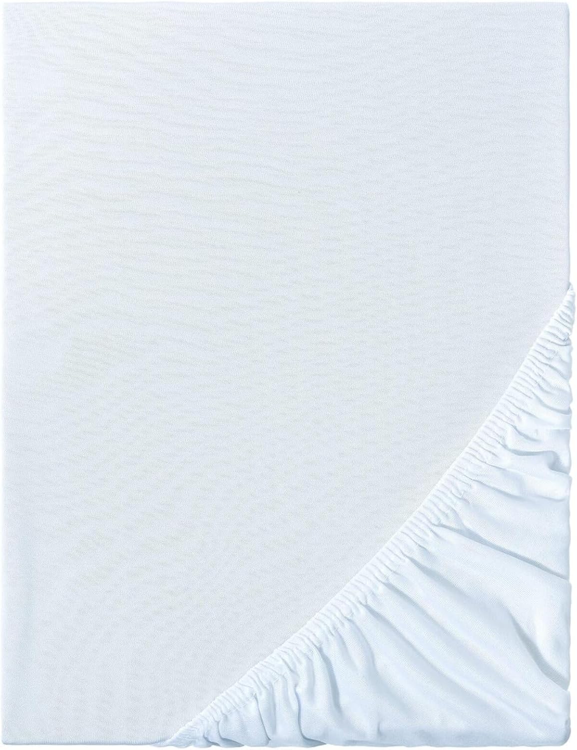 Ezgi Organik%100 Pamuk Lastikli Bebek Çarşafı Geniş Ölçü Aralığı Beyaz 60x120 cm, bebekcrsf - Görsel 2
