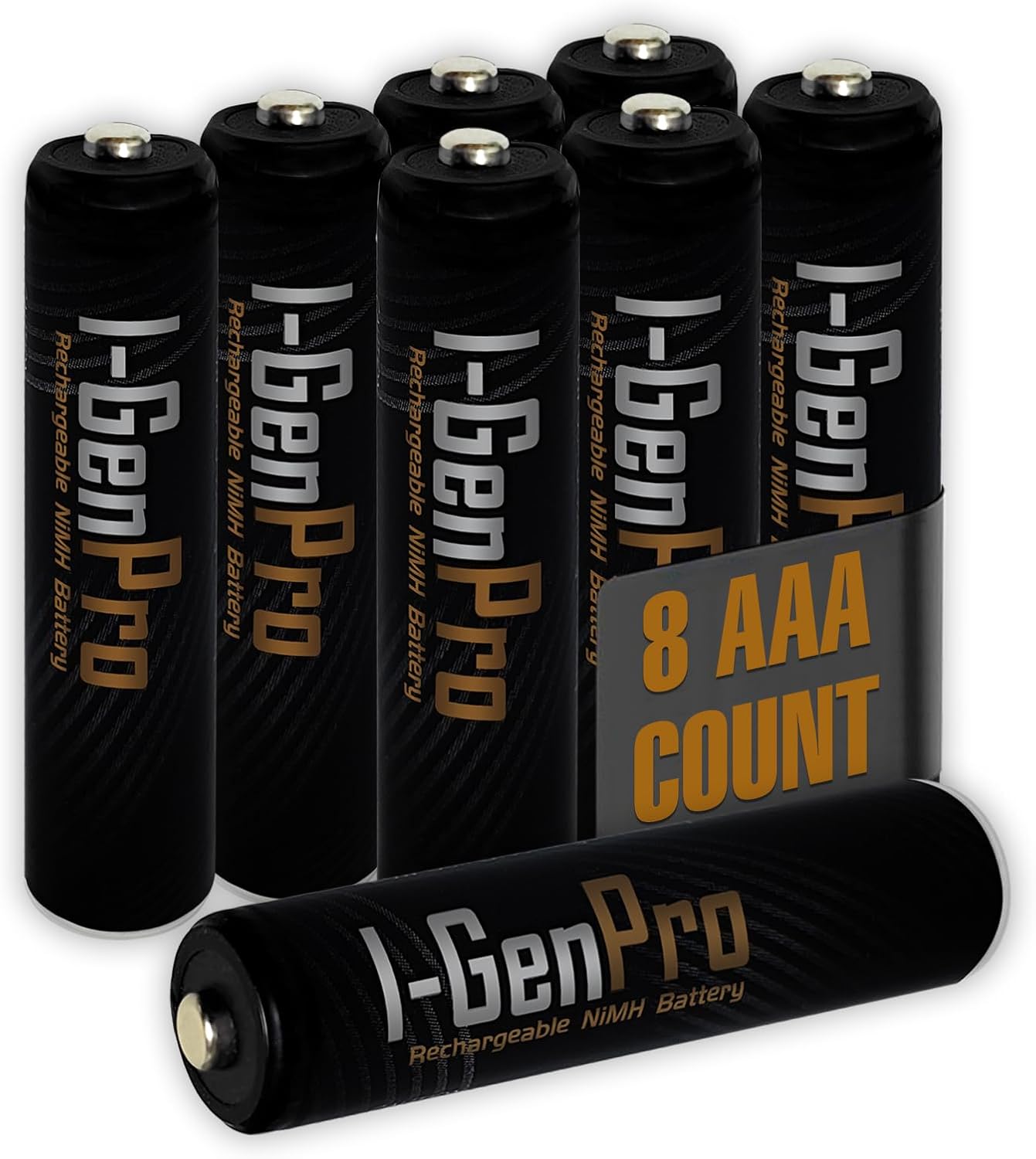 I-Gen Pro P104 8 Adet AAA 1100 mAh Şarj Edilebilir İnce Kalem Pil 1.2V Ni-MH Şarjlı Pil