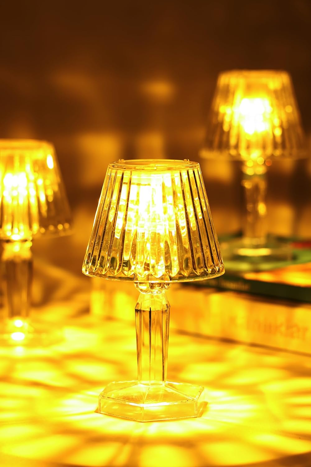 Alternative view of 3 ADET Led Mum Kristal Tip Pil Dahil LEDli Dumansız Alev Yapay Dekoratif Mum Dekor Işığı Şeffaf P288