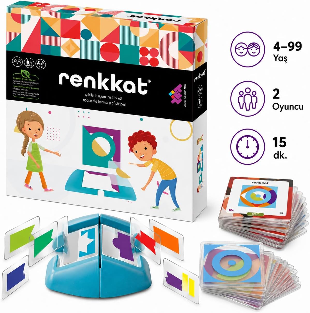 Alternative view of Zet Zeka RENKKAT (Tek Kişilik) Dikkat, Oyunu 4+ Yaş 1 Oyuncu