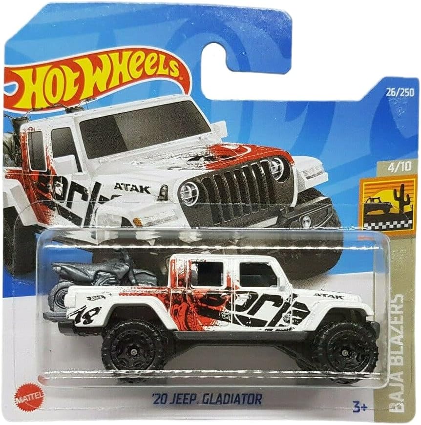 - ´20 Jeep Gladiator - Baja Blazers 4/10 - HCW66 - Short Card - Borla - ATAK - Mattel 2022