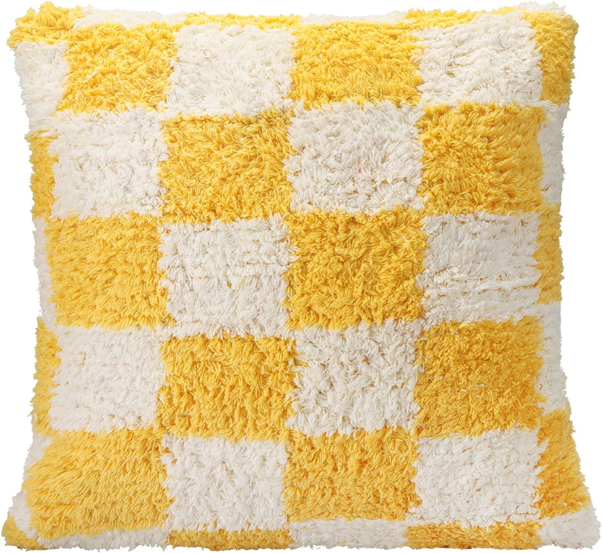 Alternative view of Pop Plaid Dokuma Yastık Sarı 45x45cm
