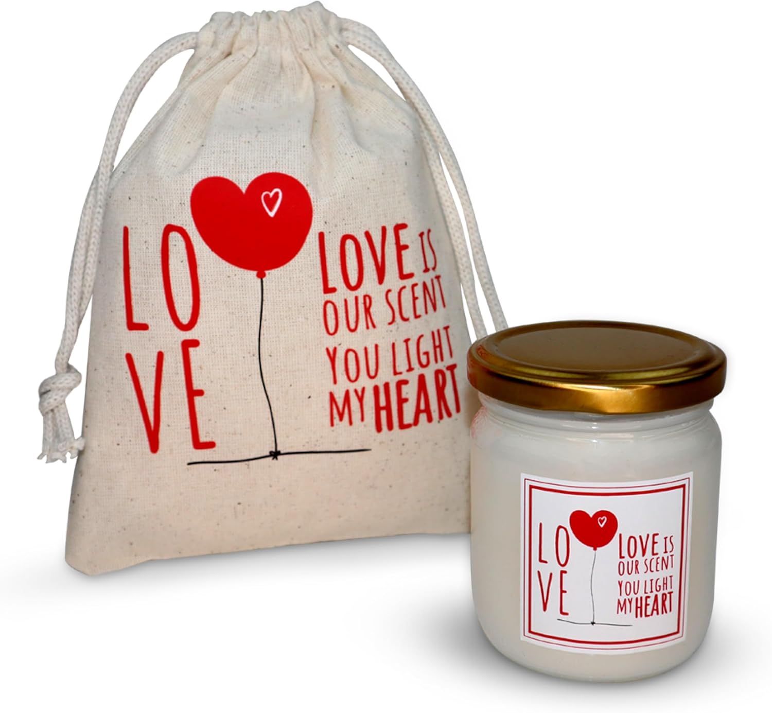 Alternative view of Candle – Love Note Koleksiyonu Wood & Spice Sandal Kokulu Cam Bardak Mum, 135 g, Metal Kapaklı ve Bez Keseli, Hediyeye Hazır Tasarım Mum, Sevgililer Günü & Özel Günler İçin