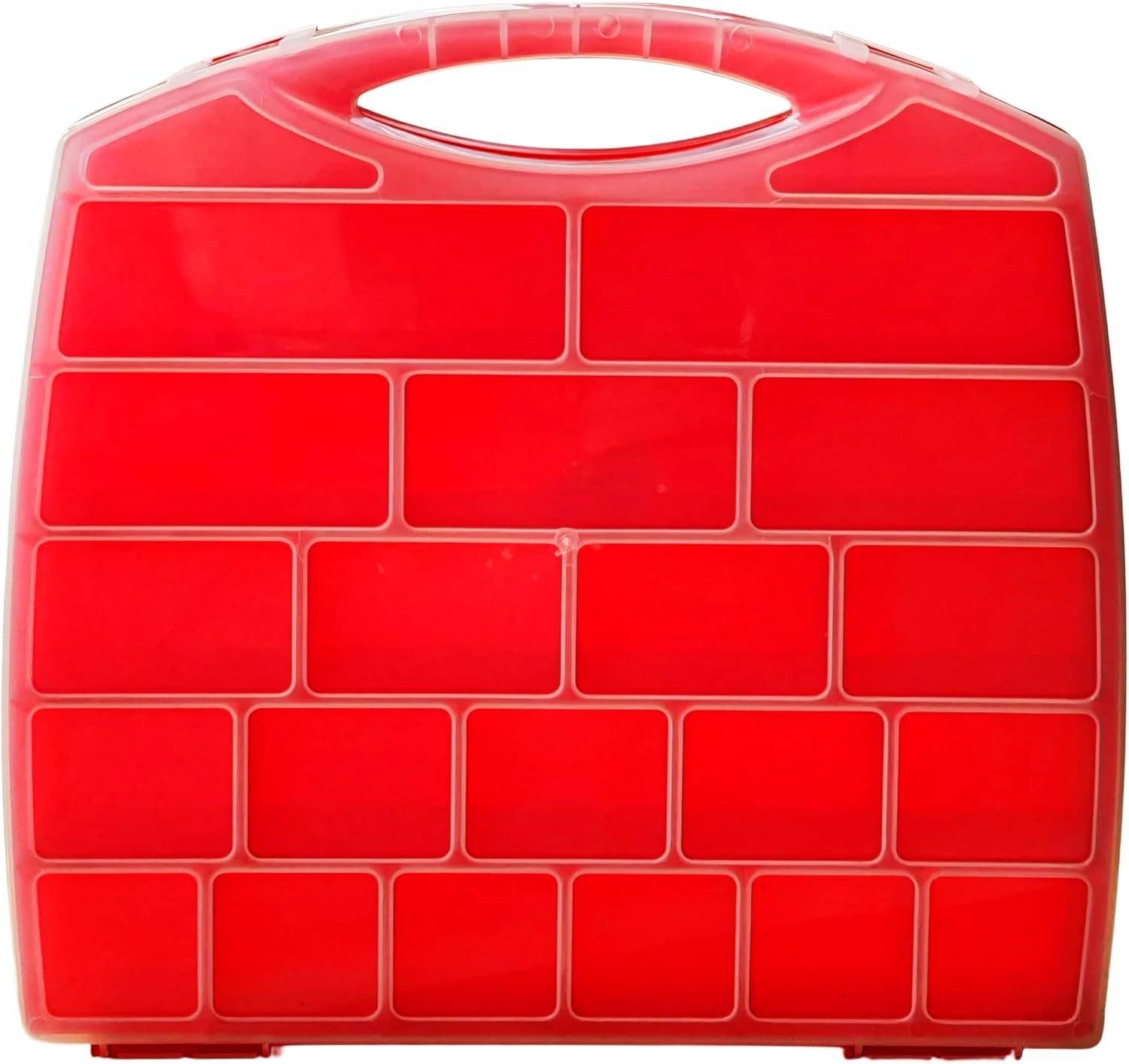 Alternative view of 20 Bölmeli Organizer, Küçük Parçalar Saklama Kutusu, Şeffaf Plastik Alet Düzenleyici Saklama Kutusu Vidalar, Cıvatalar, Çiviler, Boncuk için Avandanlık Kırmızı
