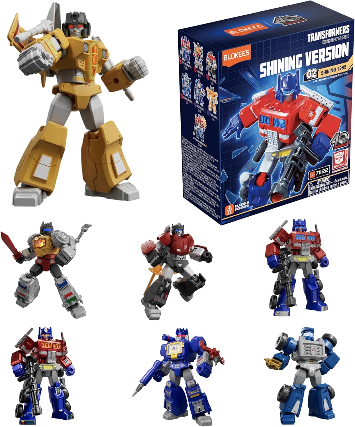 Alternative view of Blokees Resmi   Aksiyon Figürleri,  Shining Versiyon (SV) 02- Shining 1985 (Kör Kutu) Figürler-Tek Kutu