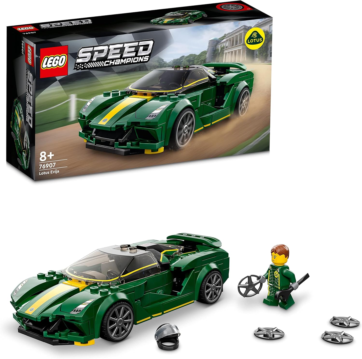 Speed Champions Lotus Evija 76907-8 Yaş ve Üzeri Çocuklar ve Araba Meraklıları için Harika bir Oyuncak Yapım Seti (247 Parça) - Görsel 3