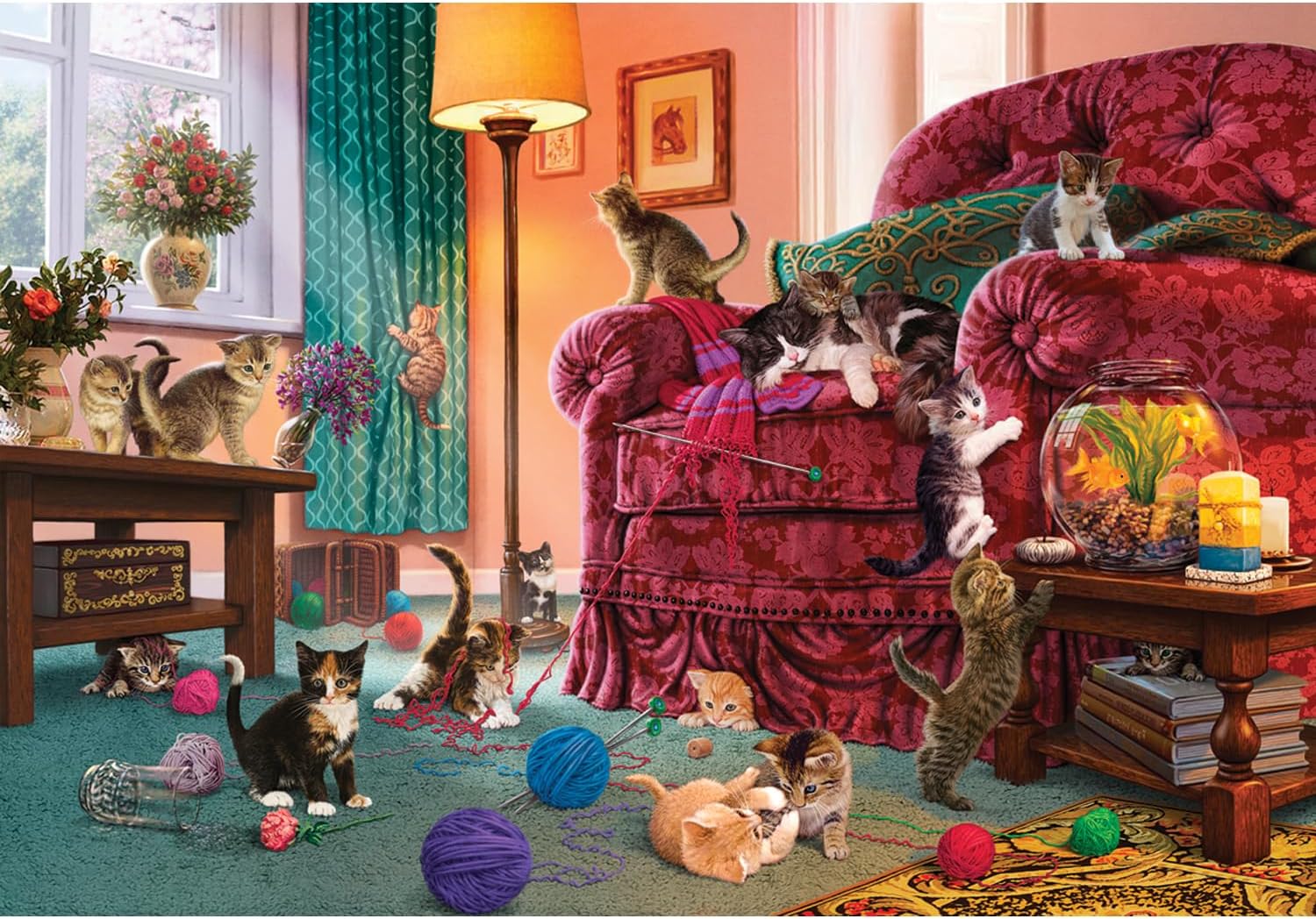 Puzzle - Şımarık Kediler / 500 Parça Puzzle, 3632