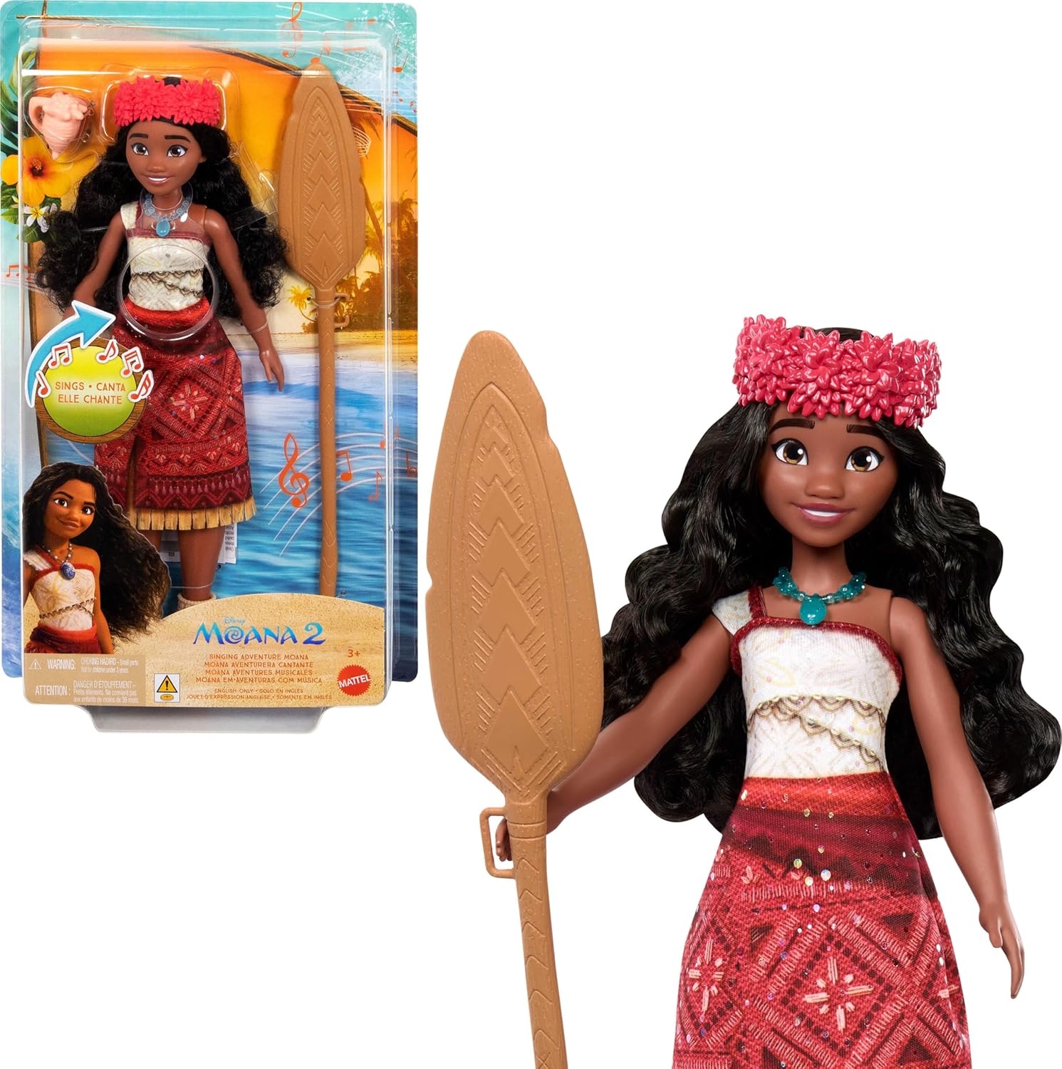 Mattel Moana 2- Şarkı Söyleyen Moana, 3Y+, JBT37 - Görsel 3
