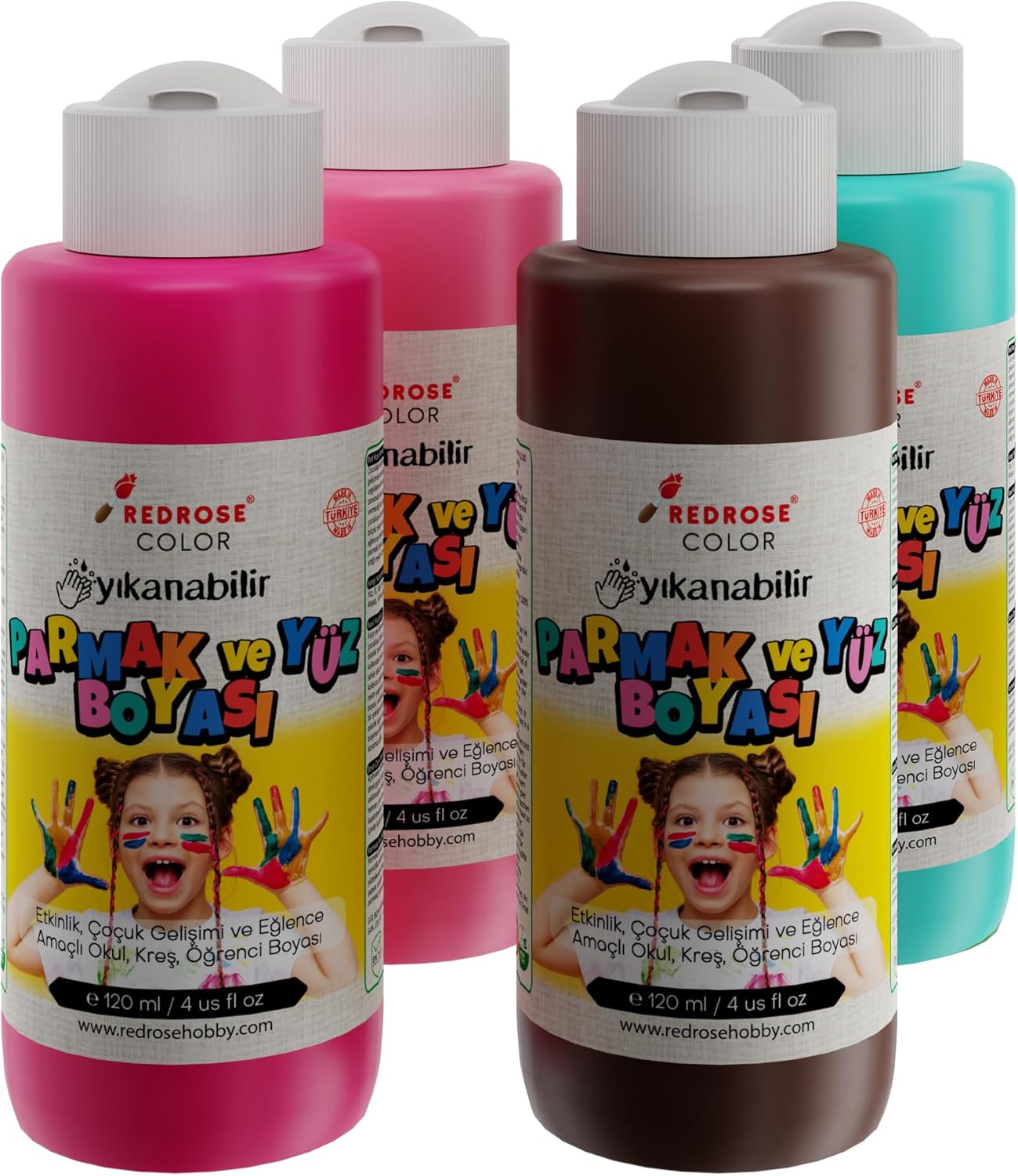 Alternative view of Tamamlayıcı Renkler Parmak Boyası 4'lü Set 4x120ml