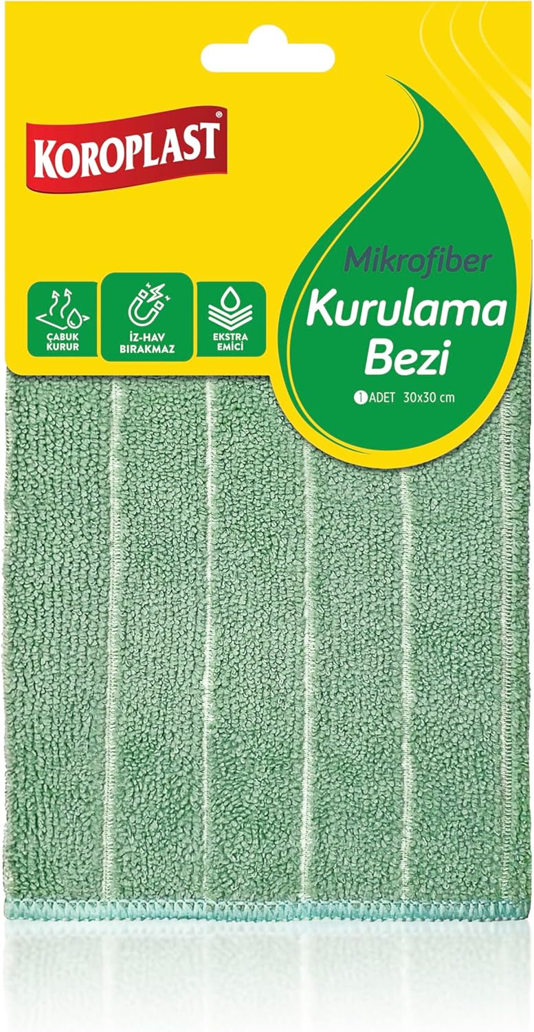 Alternative view of Mikrofiber Kurulama Bezi Tekli, Hızlı Kurulama, Yüksek Emici, İz & Hav Bırakmaz, Cam, Ayna, Mutfak, Banyo, Tezgâh, Mobilya, Elektronik, Araç, Pencere, Raf, Televizyon, Bilgisayar, Beyaz Eşya