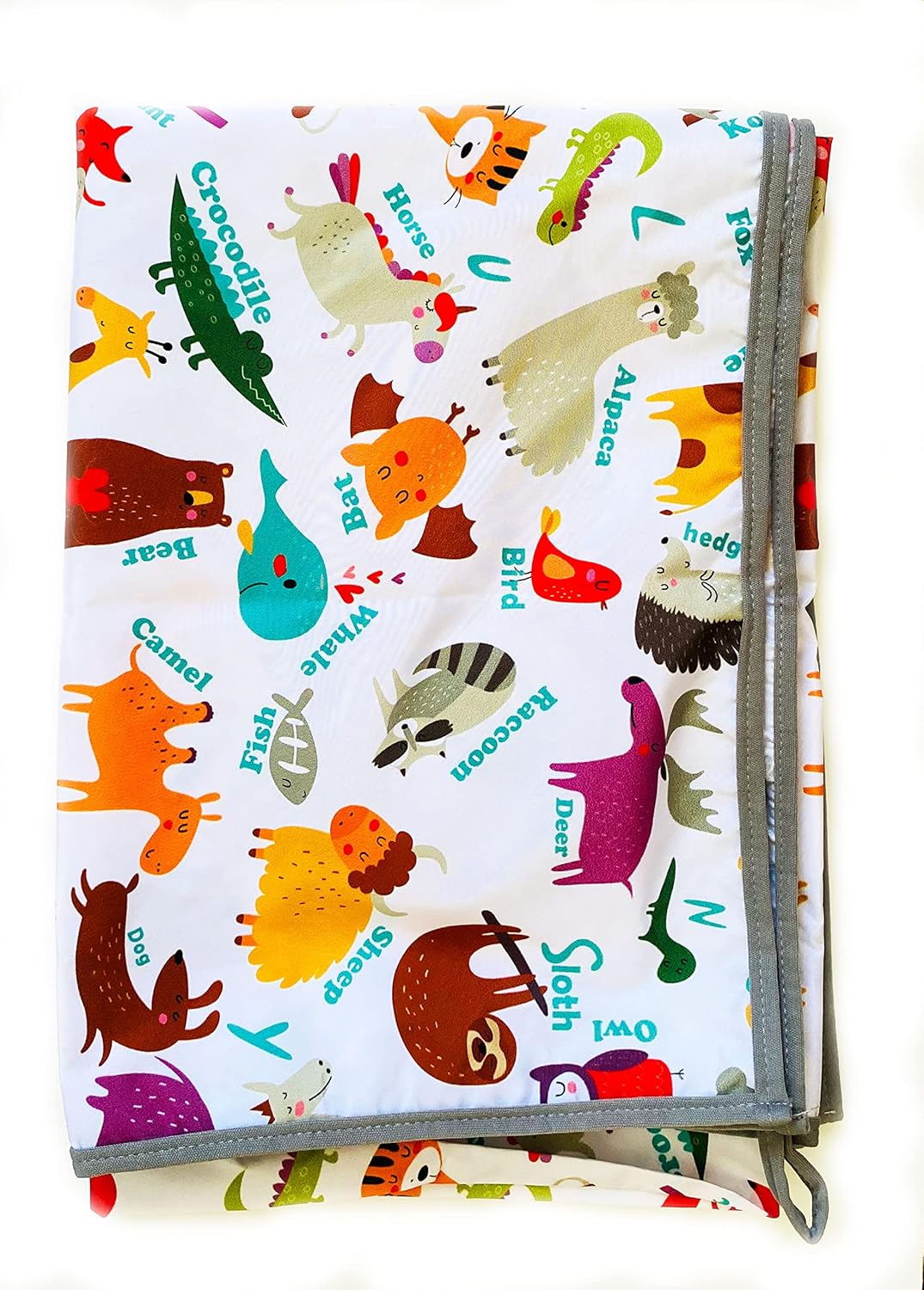 Alternative view of Yorni Su Geçirmez Yer/Masa Örtüsü,%100 Polyester, Çok Amaçlı Kullanım, Zoo Desenli, 150x180cm, Aktivite, Yemek ve Oyun için, Doğa Dostu ve Çevreci