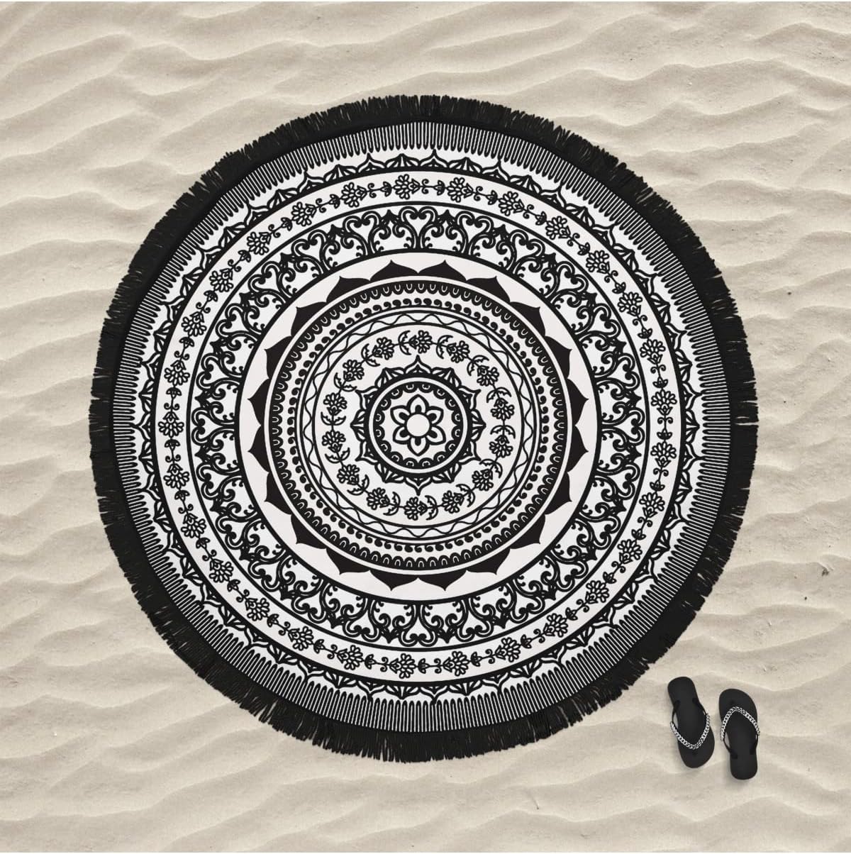 Alternative view of Mandala 4 Yuvarlak Plaj Havlusu