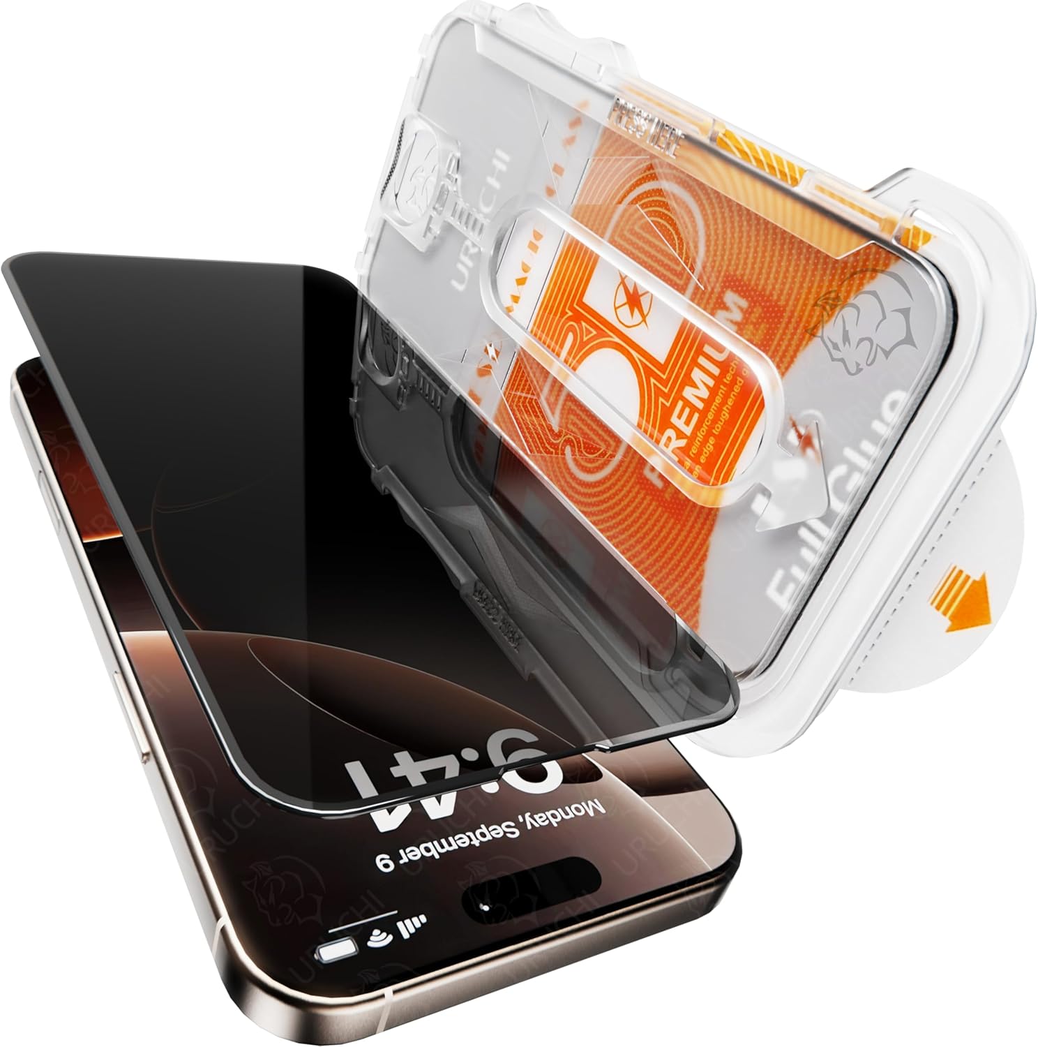 EPRO iPhone 17 Pro Max İle Uyumlu PREMIUM Gizlilik (Privacy) Ekran Koruyucu 45° Hayalet Görünüm, Kolay Kurulum Hizalama Aparatlı, Darbelere Karşı Ekstra Güçlü ve Toz Bırakmayan Temperli Cam - Görsel 2