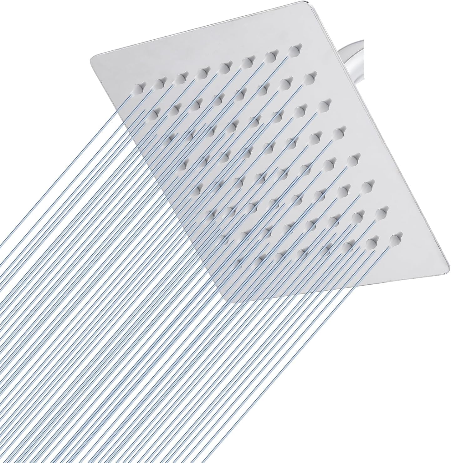 25x25 Cm 304 Paslanmaz Çelik Tepe Duşu – Geniş Kare Duş Başlığı, Sabit Tepe Duş Başlığı, Handshower Uyumlu, Modern ve Dayanıklı Duş Sistemi Parçası (Kare)
