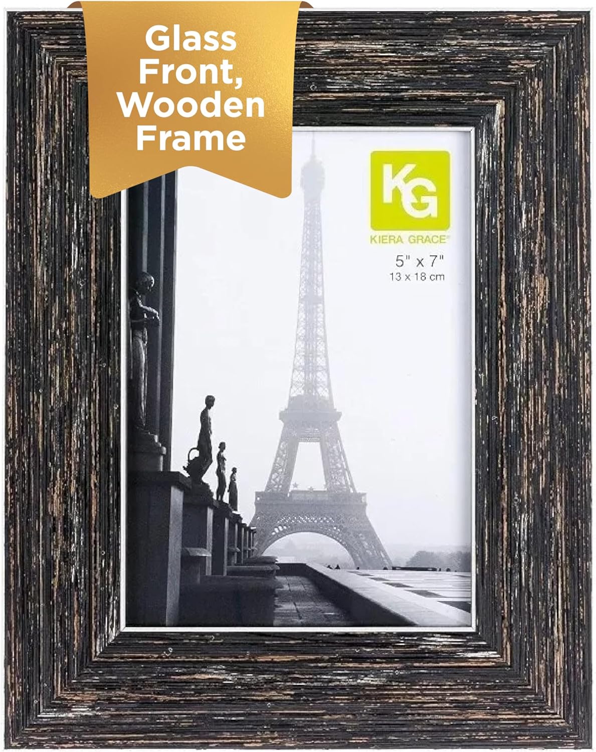Kiera Grace Zımpara Reçine Benzersiz Çiftlik Evi Resim Çerçevesi, 12,7 cm x 17,78 cm, Kararmış Ahşap - Görsel 2