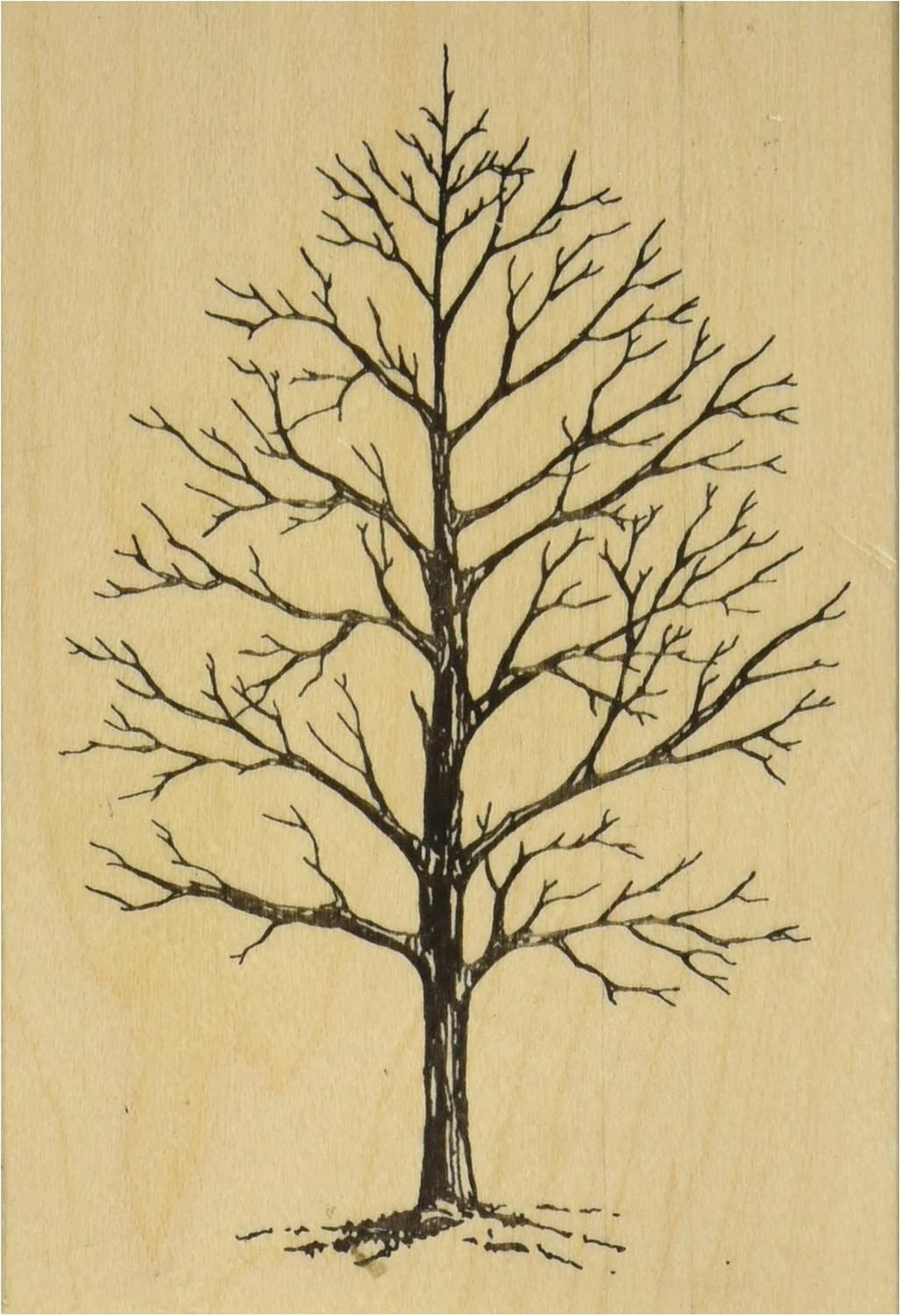 Judikins Kauçuk Damga, 10x7 cm, Kış Ağacı Deseni