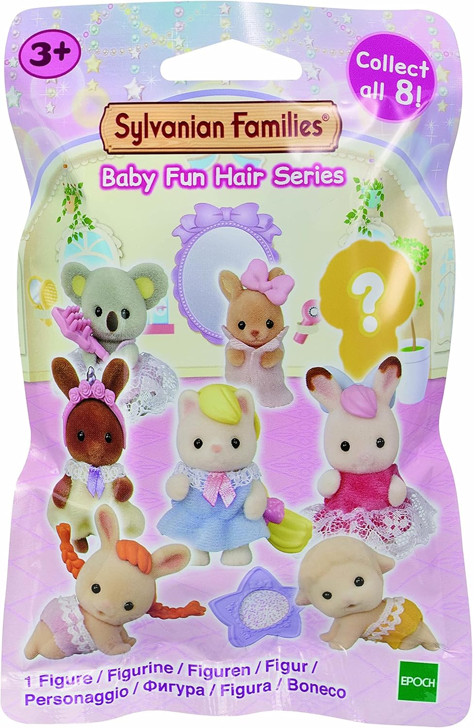 Alternative view of EPOCH Sylvanian Families Bebek Minifigür Eğlenceli Saçlar Serisi, Çok Renkli, Plastik