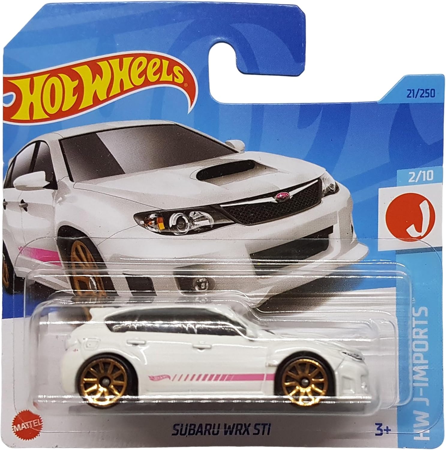 - Subaru WRX STi - HW J-Imports 2/10 - HKK62 - Kısa Kart - Beyaz - Mattel 2023