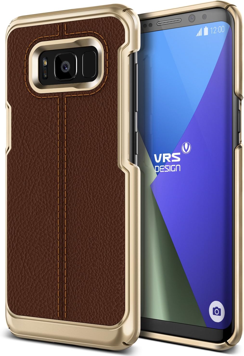 VRSSMS8P Galaxy S8 Plus Simpli Mod Kılıf, Arka Kapak Kahverengi - Görsel 3