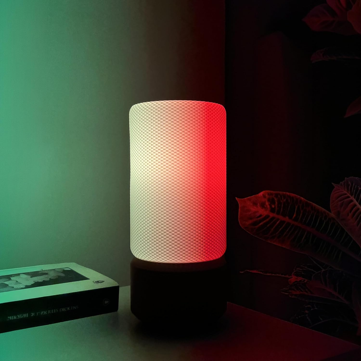 Zen Silindir RGB Masa Lambası – WiFi Akıllı Gece Lambası, Sesli Komut (Google), 16 Milyon Renk E27 LED, Tuya/Smart Life, Yatak Odası Salon Dekoratif Ambiyans Aydınlatma