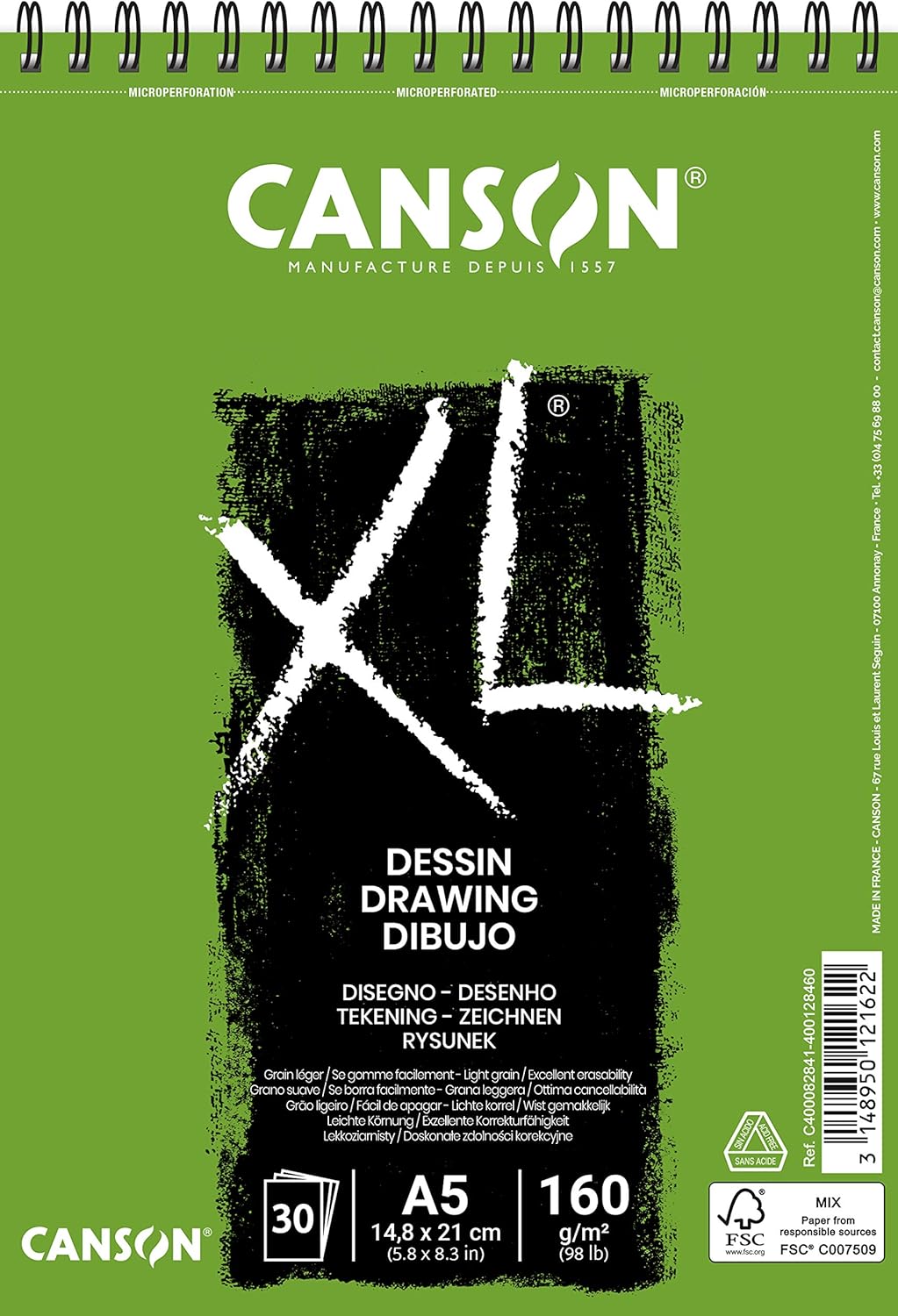 Xl Draw Eskiz ve Resim Defteri, Spiralli, 30 Sayfa, A5, 160G - Görsel 3