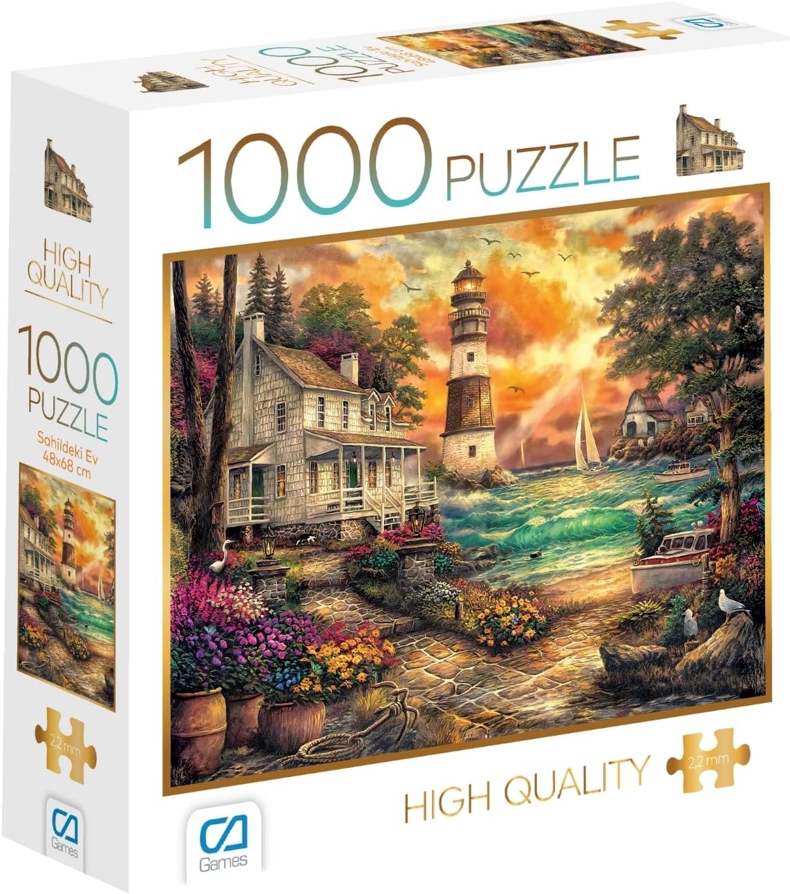 Taş Ev 1000 Parça 2,2mm Kalınlık 48x68cm Profesyonel Hobi Puzzle Yapboz Serisi - Görsel 3