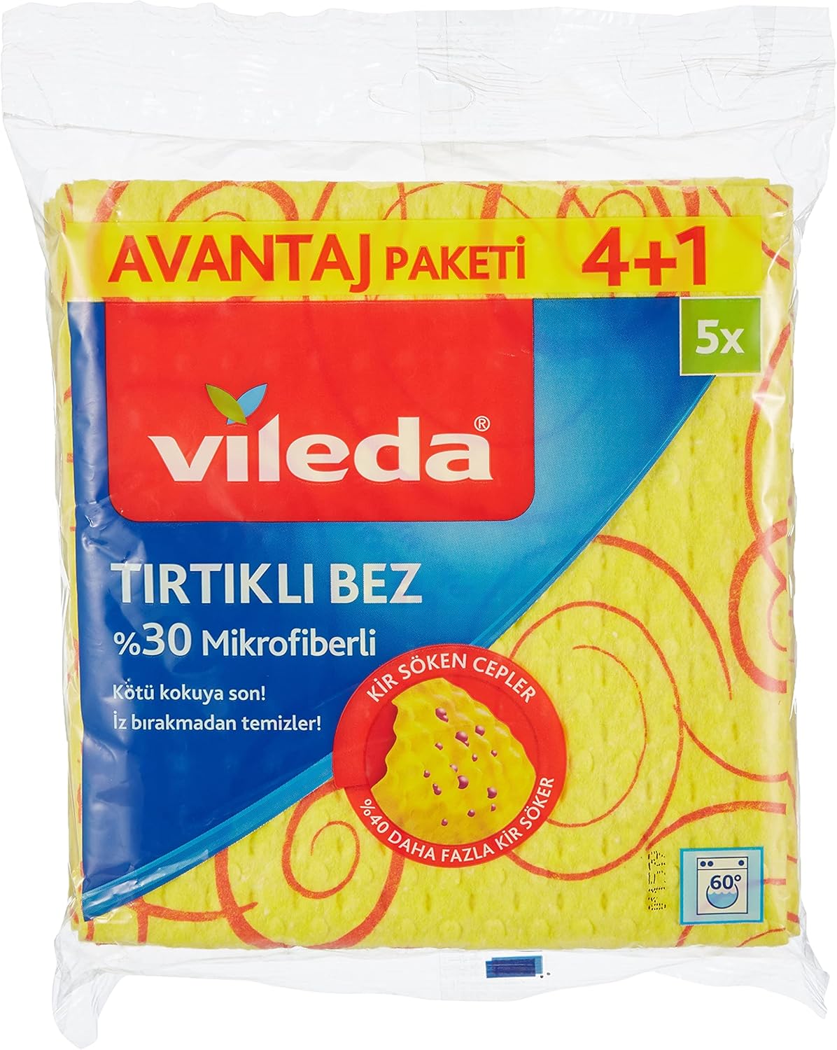 Alternative view of Temizlik Bezi, Novolon, Kir söken cepler, 4+1'li Avantaj Paket