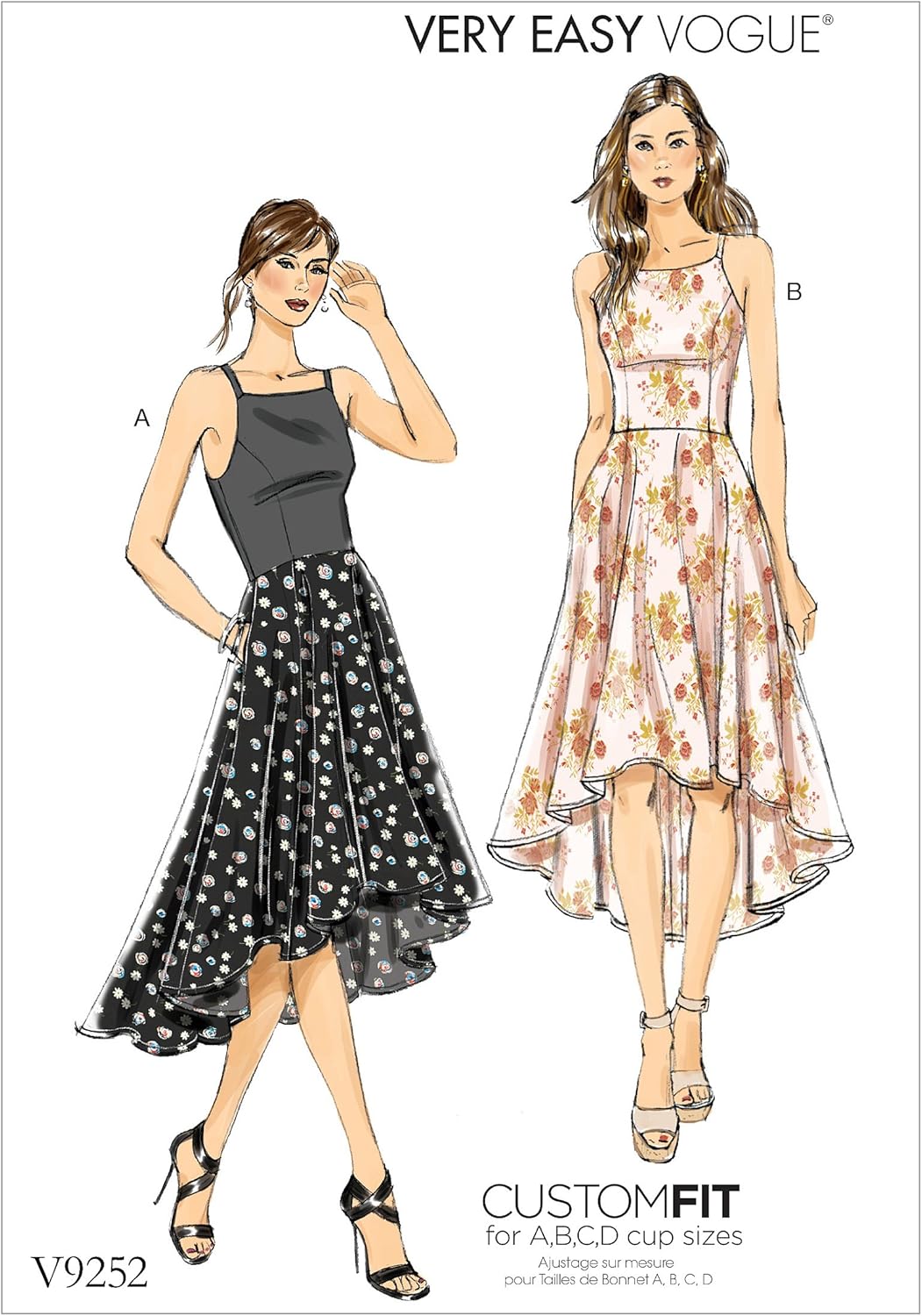 Alternative view of Vogue Patterns Kesim örneği elbise, çok renkli, beden 6 – 14