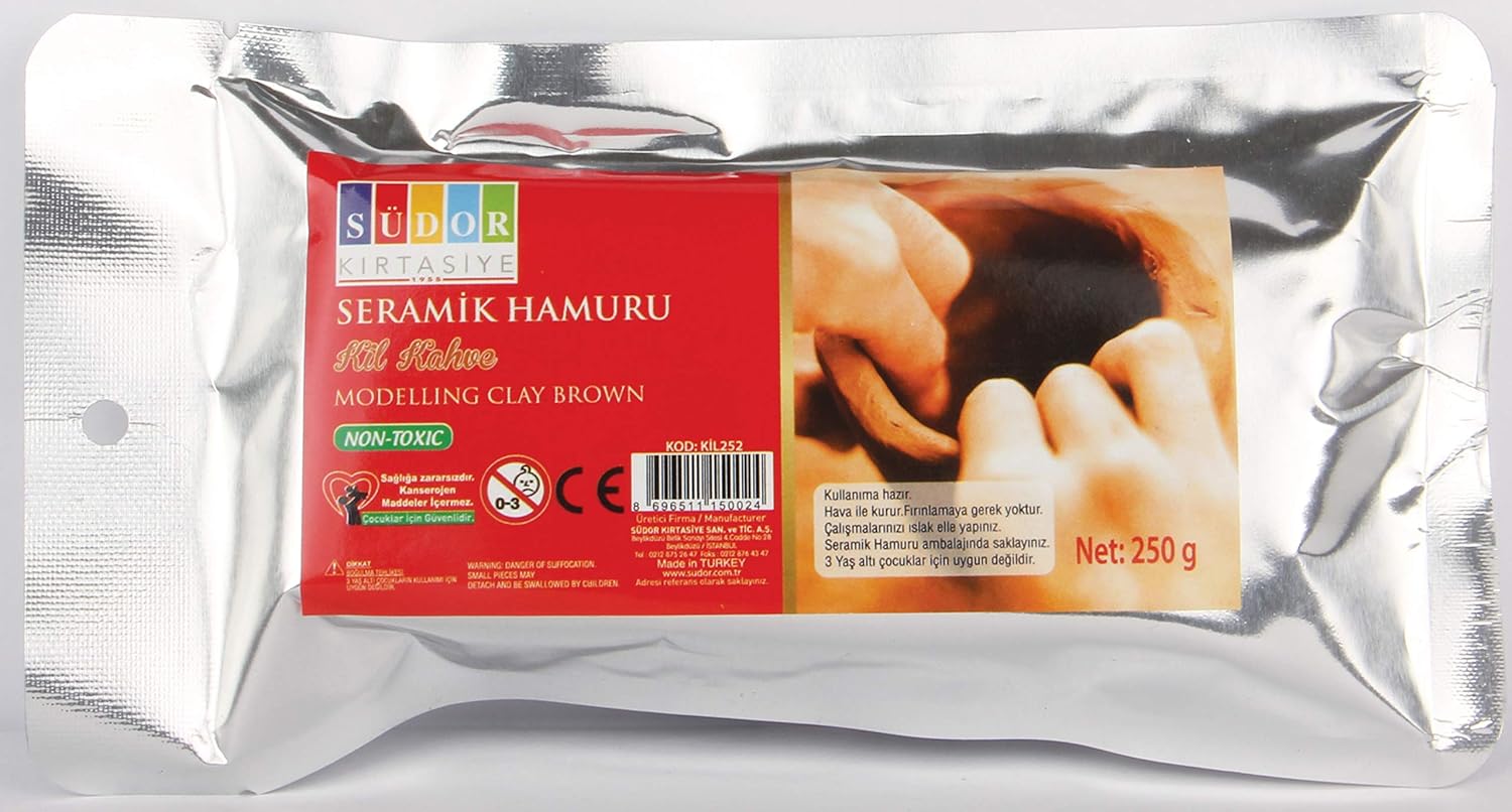 Alternative view of Diğer SÜDOR SERAMİK HAMURU KİL HAHVERENGİ 250 GR