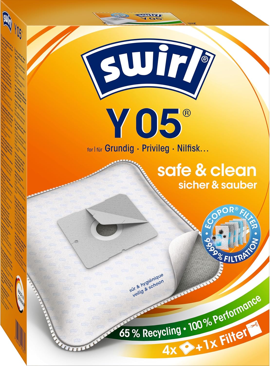 Swirl Y05 EcoPor, Elektrikli Süpürge Toz Torbası - Görsel 3