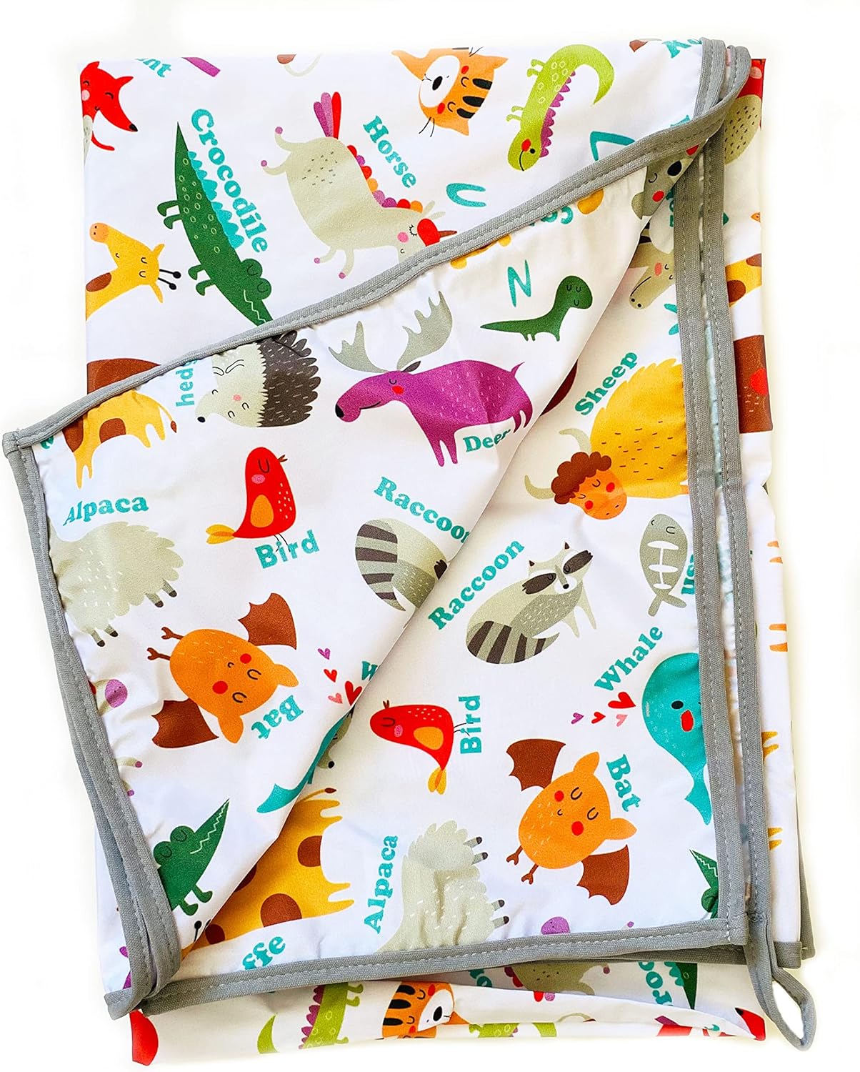 Yorni Zoo Su Geçirmez Yer/Masa Örtüsü, 145x300cm, Dikdörtgen,%100 Polyester, Aktivite, Yemek ve Oyun İçin, Doğa Dostu ve Çevreci