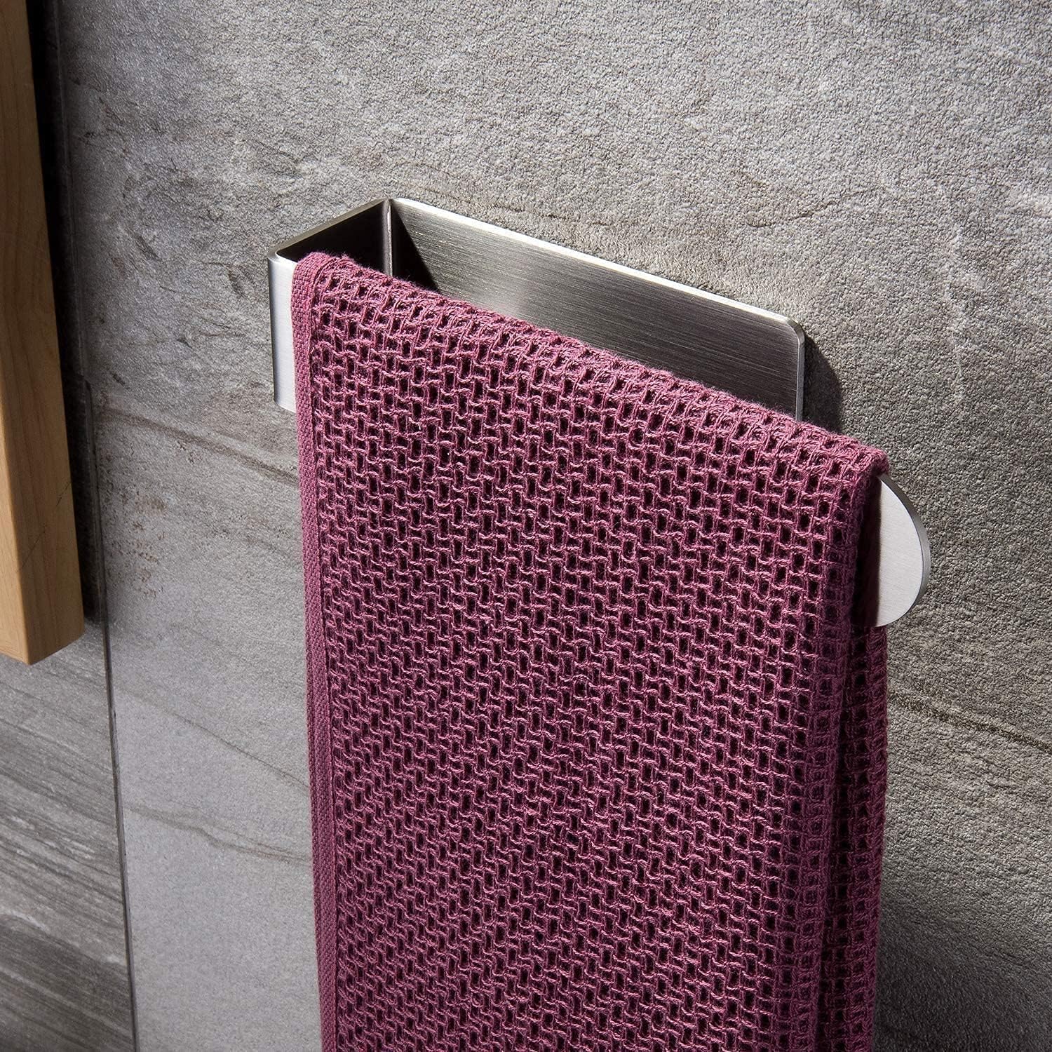 Paslanmaz Çelik Havlu Askısı - Kendinden Yapışkanlı - 28cm - inox - Model: Köln