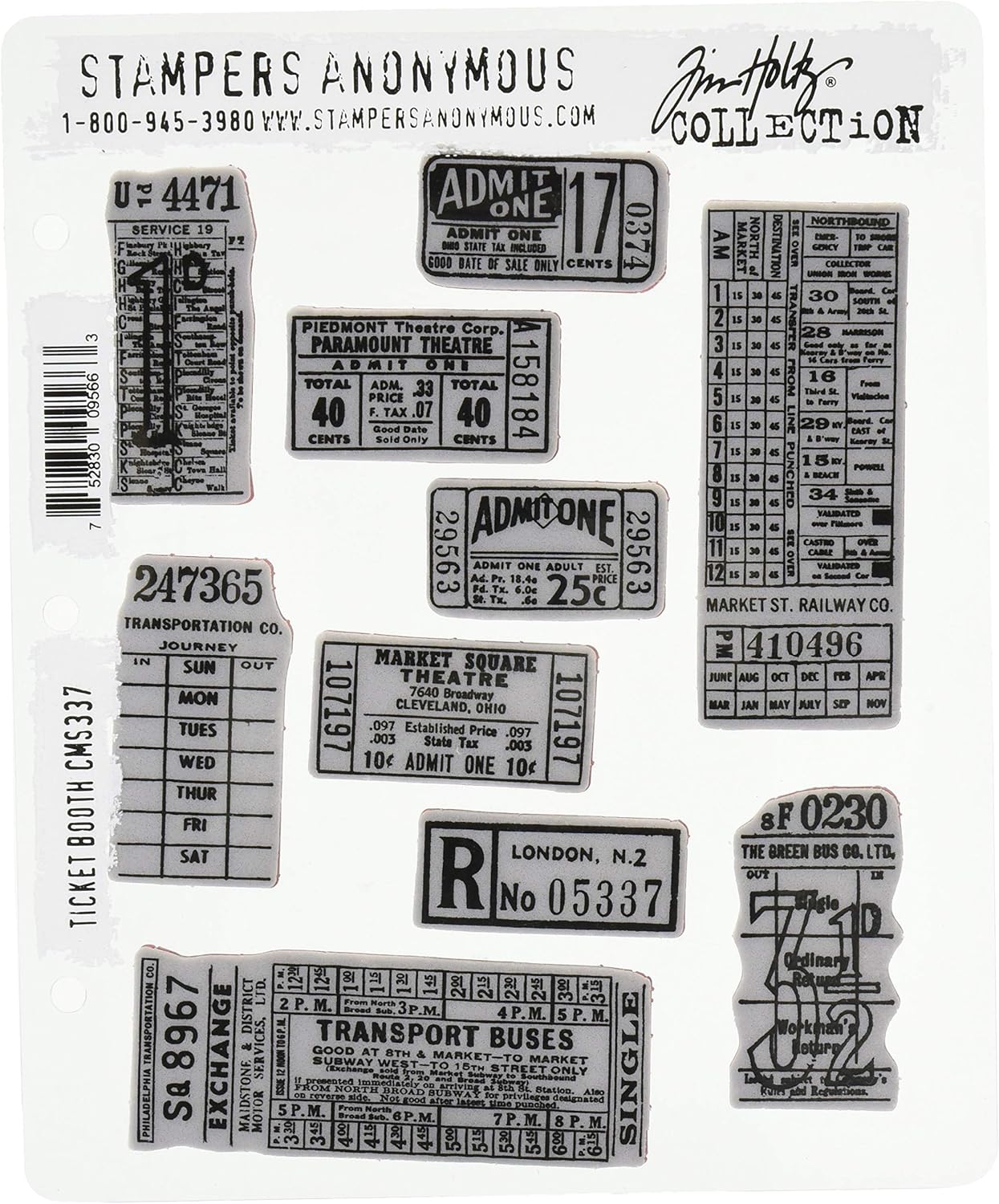 Stampers Anonymous Tutkal Damgası Tholtz Ticketbooth - Görsel 3