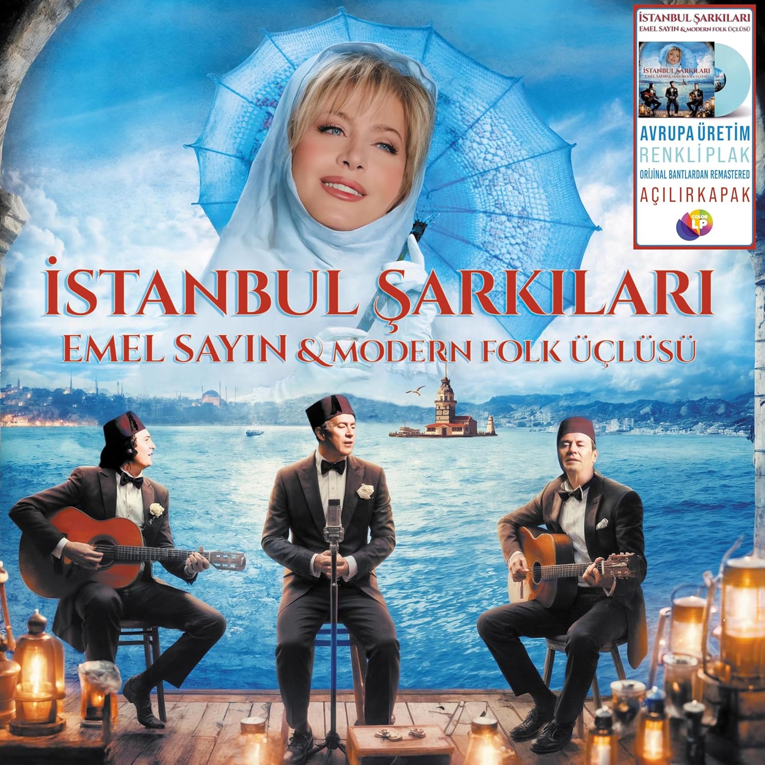 Emel Sayın Modern Folk Üçlüsü İstanbul Şarkıları Renkli Plak, Türk Müziği Albümü