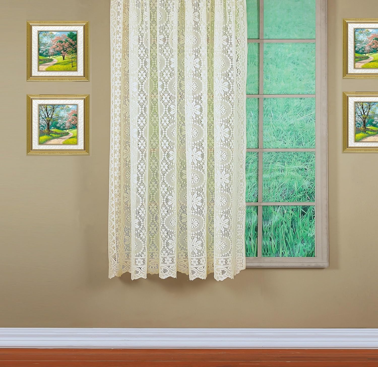 Alternative view of Today's Curtain Hopewell Premium Dantel Panel 160 cm, Krem, 58 G x 63 U